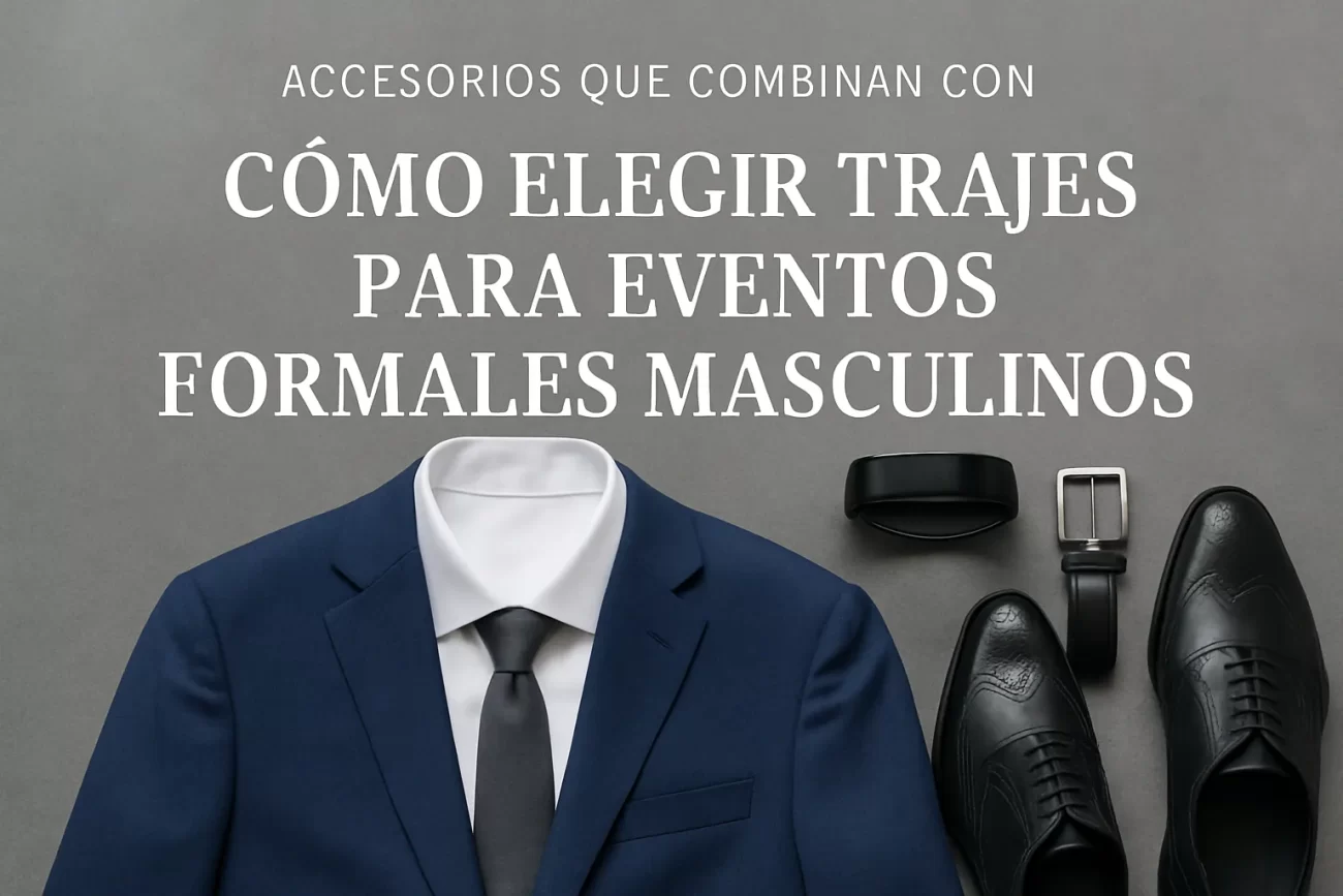 accesorios que combinan con Cómo elegir trajes para eventos formales masculinos