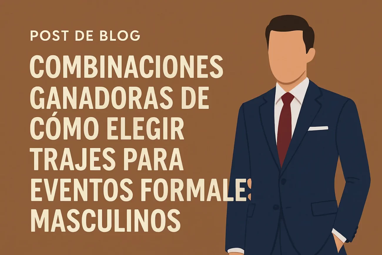 combinaciones ganadoras de Cómo elegir trajes para eventos formales masculinos