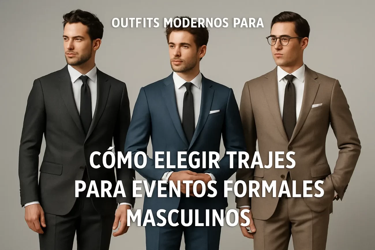 outfits modernos para Cómo elegir trajes para eventos formales masculinos