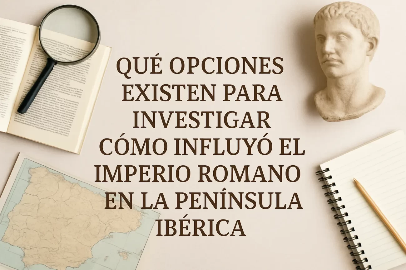 qué opciones existen para investigar Cómo influyó el Imperio Romano en la península ibérica