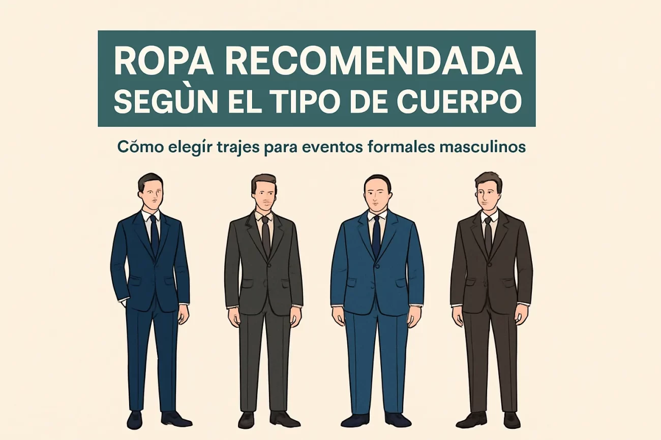 ropa recomendada según el tipo de cuerpo con Cómo elegir trajes para eventos formales masculinos