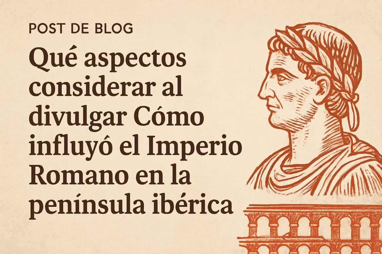 qué aspectos considerar al divulgar Cómo influyó el Imperio Romano en la península ibérica