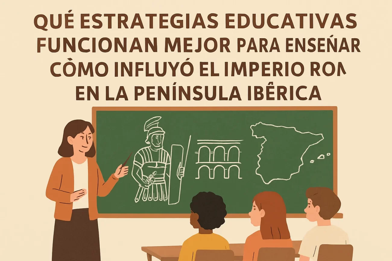 qué estrategias educativas funcionan mejor para enseñar Cómo influyó el Imperio Romano en la península ibérica