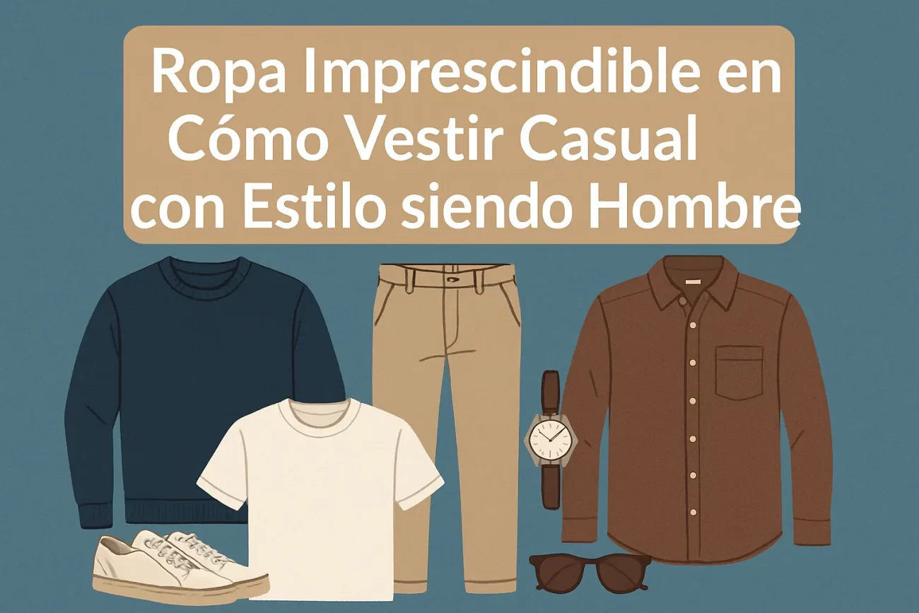 ropa imprescindible en Cómo vestir casual con estilo siendo hombre
