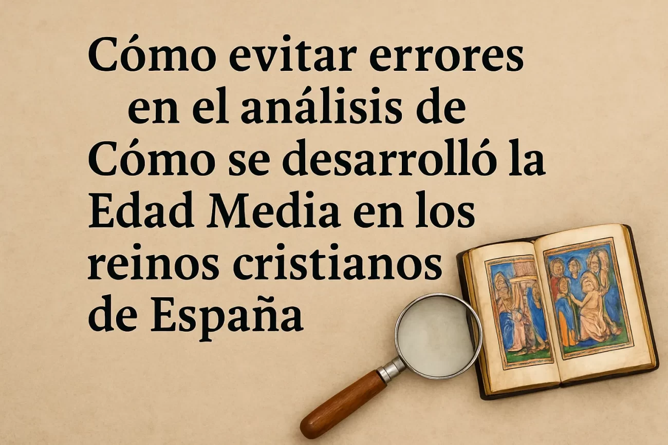 cómo evitar errores en el análisis de Cómo se desarrolló la Edad Media en los reinos cristianos de España