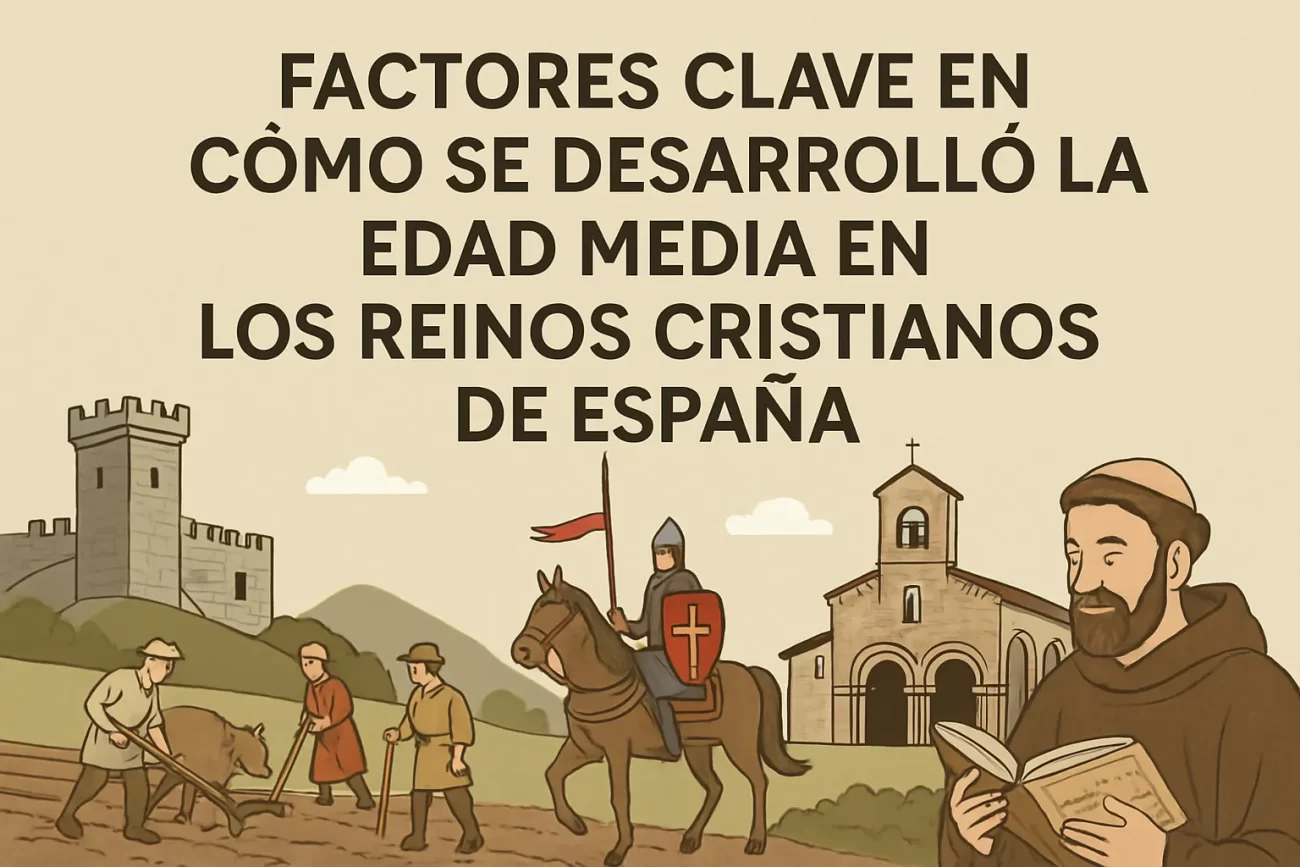 factores clave en Cómo se desarrolló la Edad Media en los reinos cristianos de España