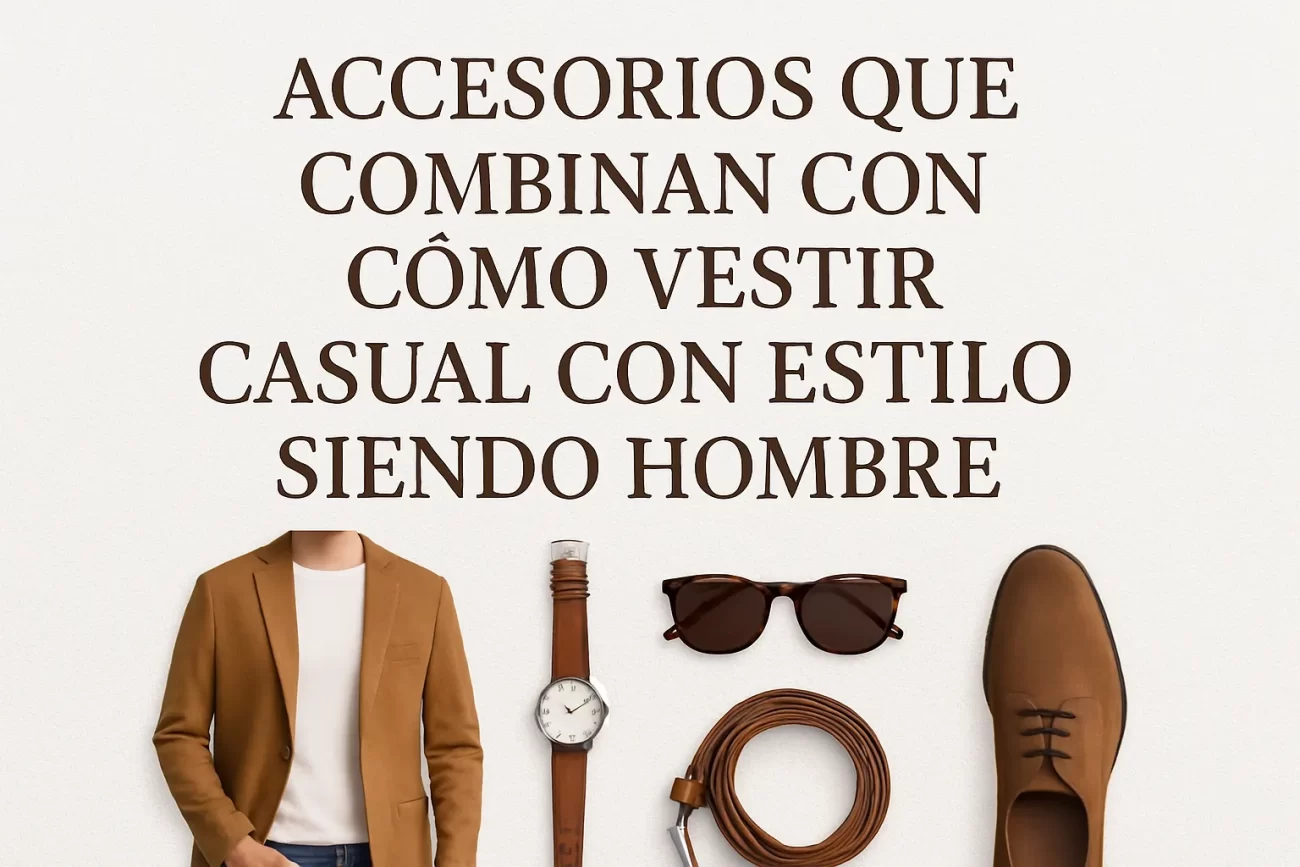 accesorios que combinan con Cómo vestir casual con estilo siendo hombre