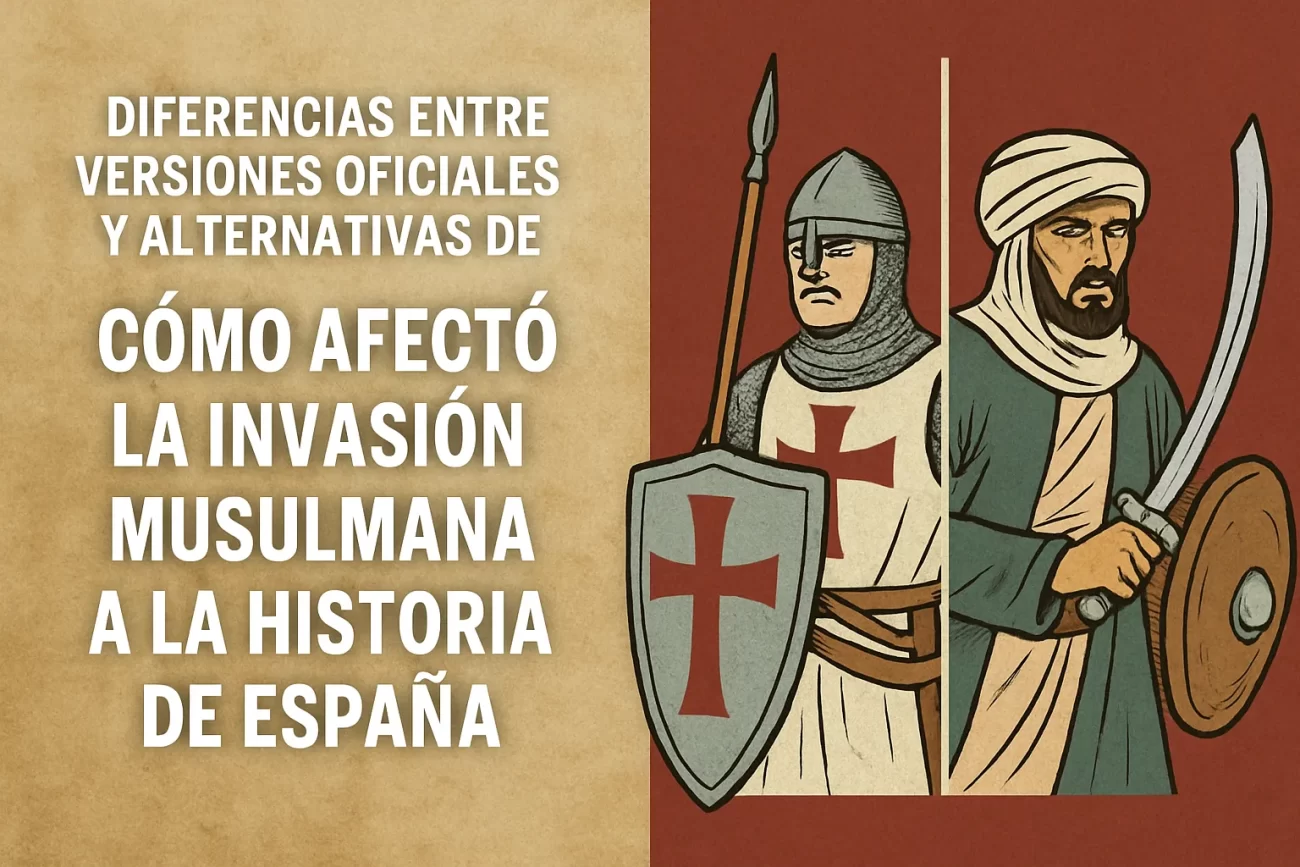 diferencias entre versiones oficiales y alternativas de Cómo afectó la invasión musulmana a la historia de España