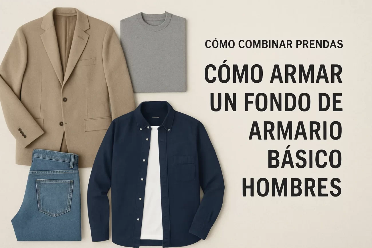 cómo combinar prendas en Cómo armar un fondo de armario básico para hombres