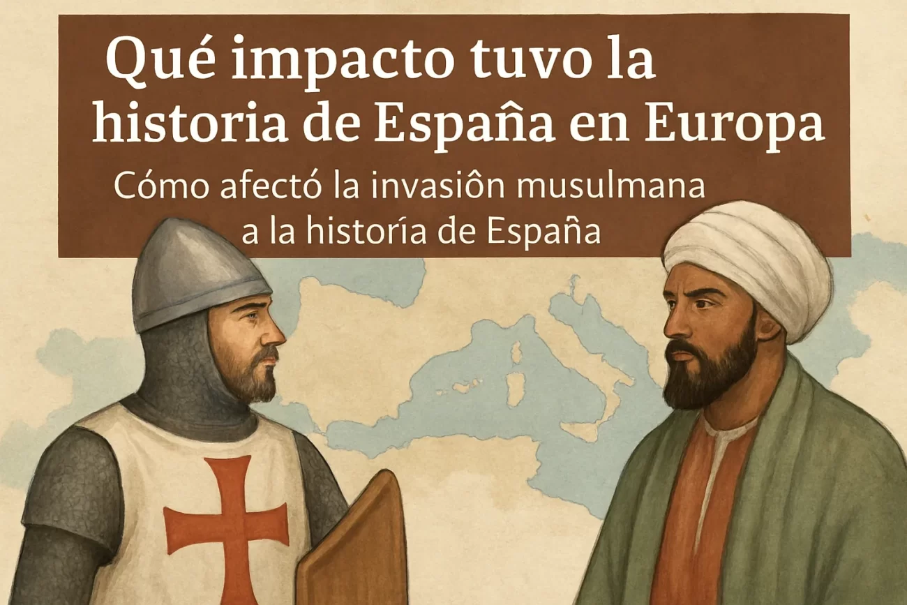 qué impacto tuvo la historia de España en Europa Cómo afectó la invasión musulmana a la historia de España