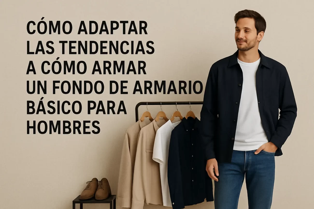 cómo adaptar las tendencias a Cómo armar un fondo de armario básico para hombres