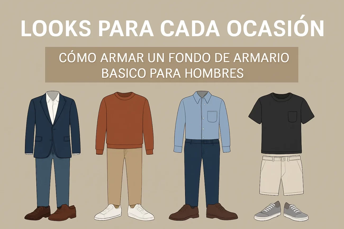 looks para cada ocasión con Cómo armar un fondo de armario básico para hombres