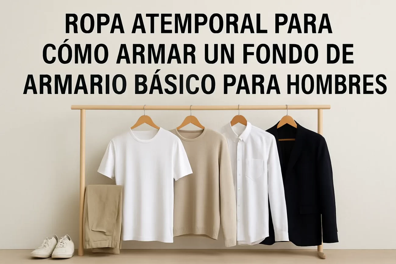 ropa atemporal para Cómo armar un fondo de armario básico para hombres