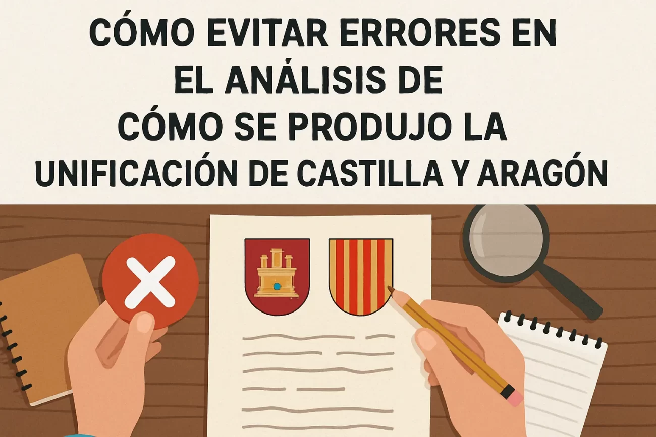 cómo evitar errores en el análisis de Cómo se produjo la unificación de Castilla y Aragón