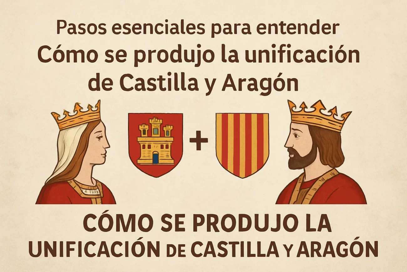 pasos esenciales para entender Cómo se produjo la unificación de Castilla y Aragón