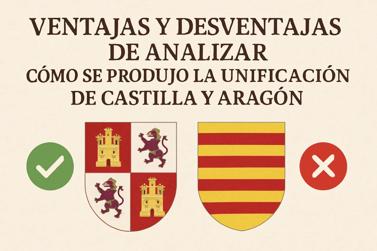 ventajas y desventajas de analizar Cómo se produjo la unificación de Castilla y Aragón