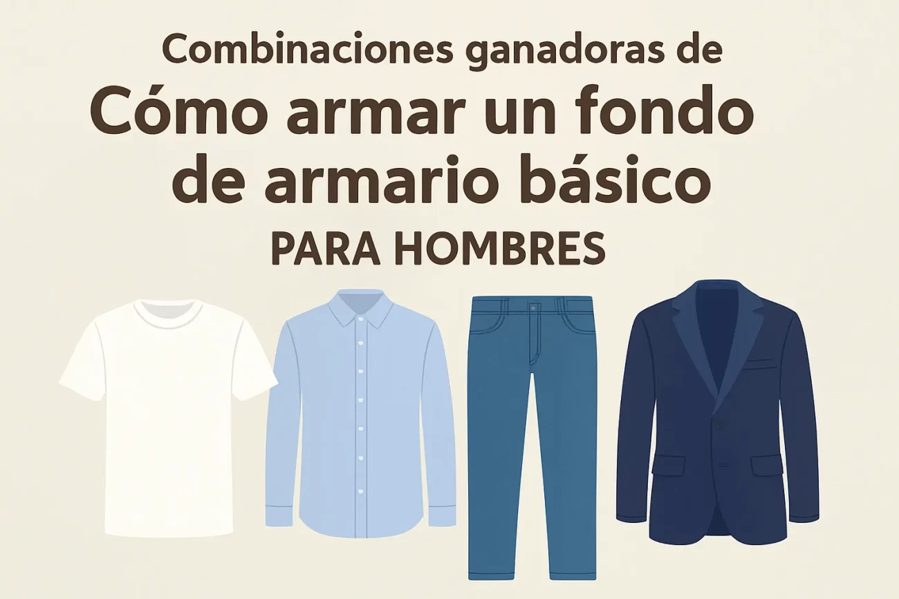 combinaciones ganadoras de Cómo armar un fondo de armario básico para hombres