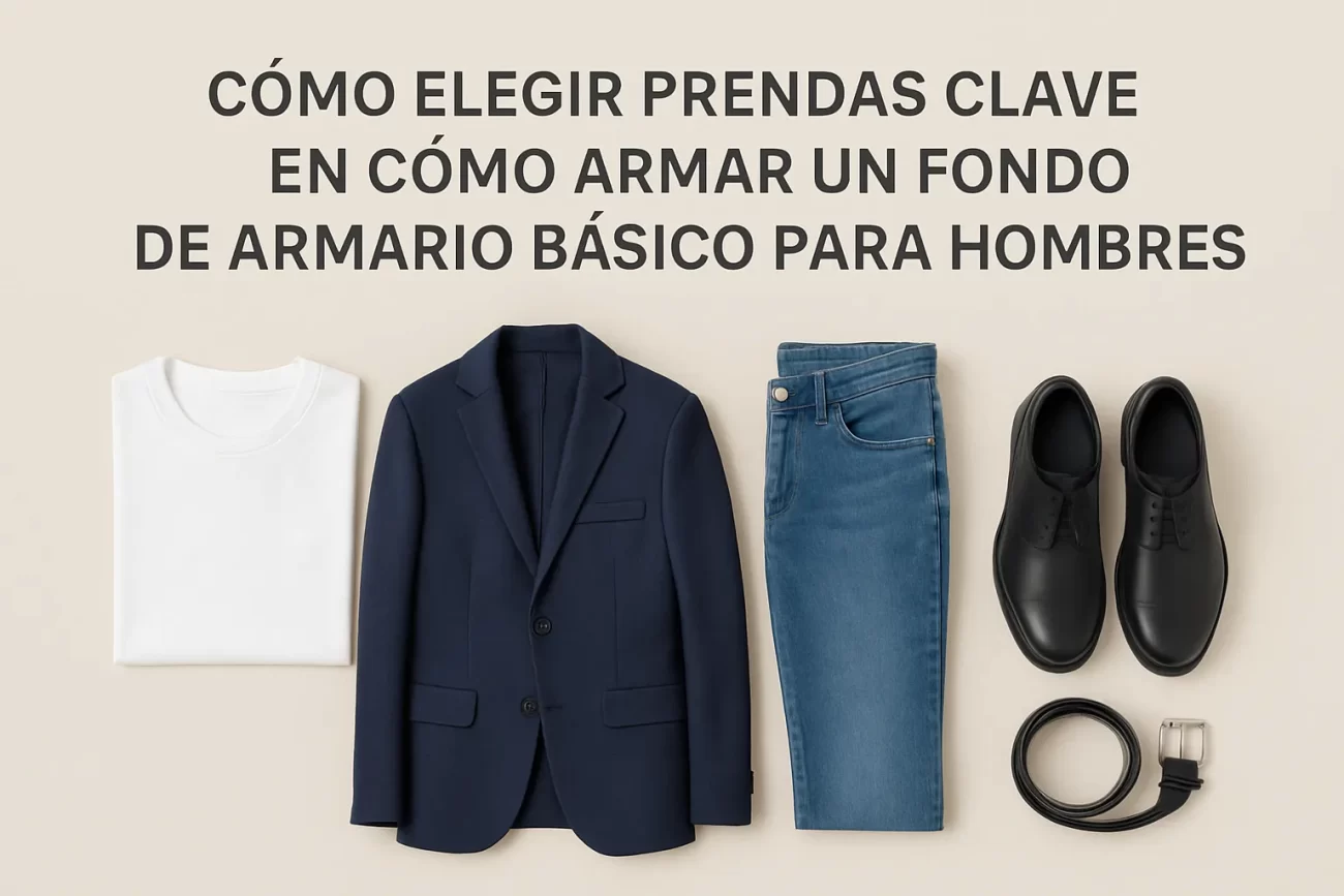 cómo elegir prendas clave en Cómo armar un fondo de armario básico para hombres