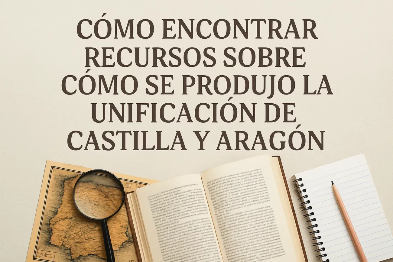 cómo encontrar recursos sobre Cómo se produjo la unificación de Castilla y Aragón