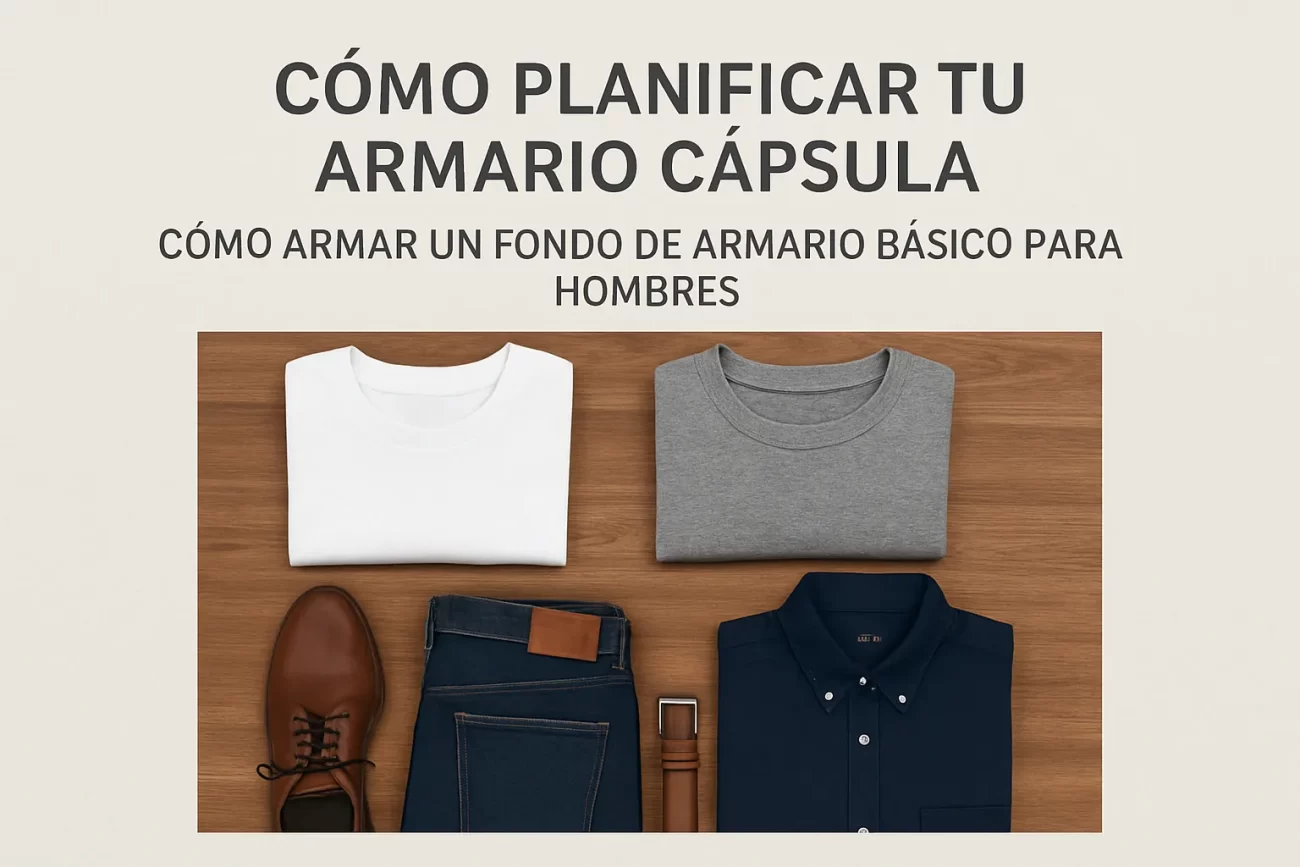 cómo planificar tu armario cápsula de Cómo armar un fondo de armario básico para hombres