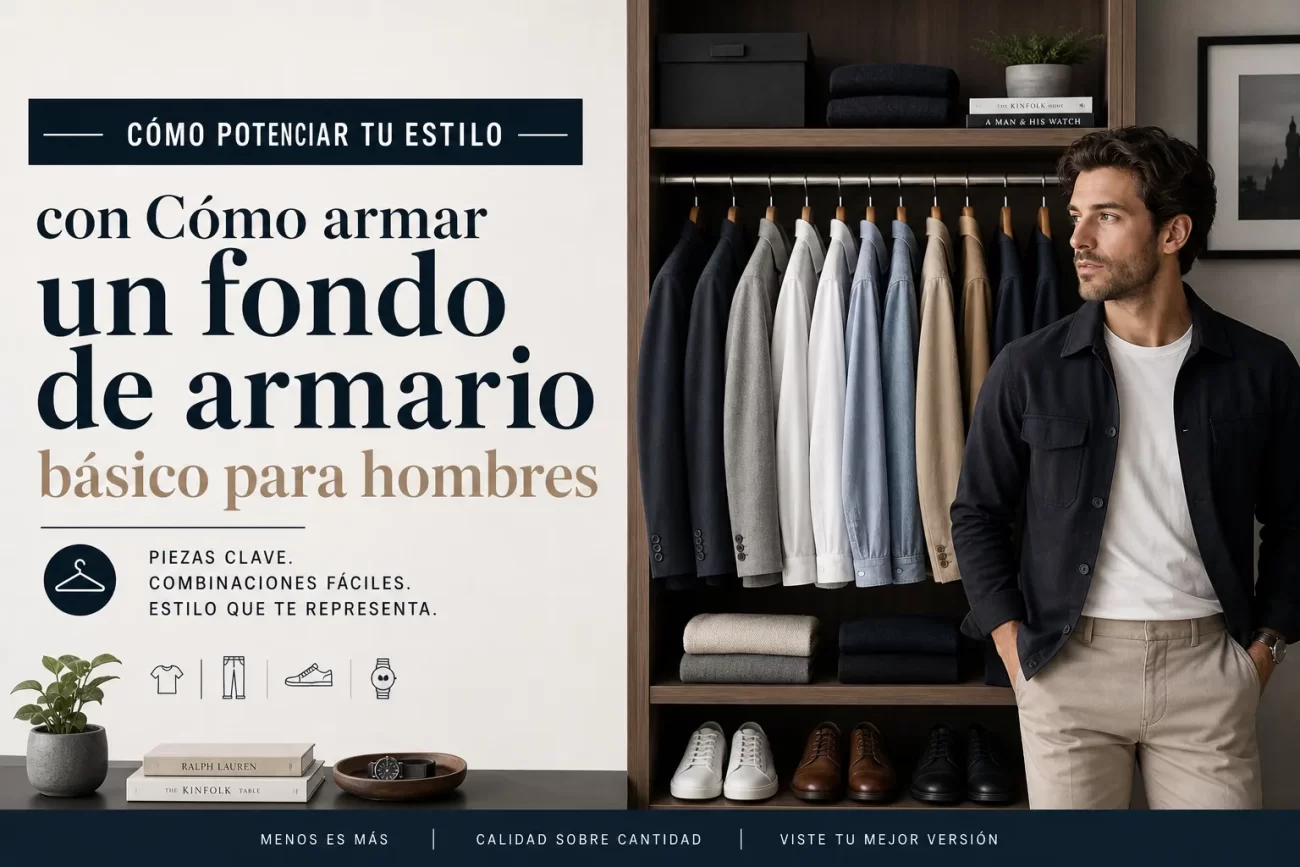 cómo potenciar tu estilo con Cómo armar un fondo de armario básico para hombres