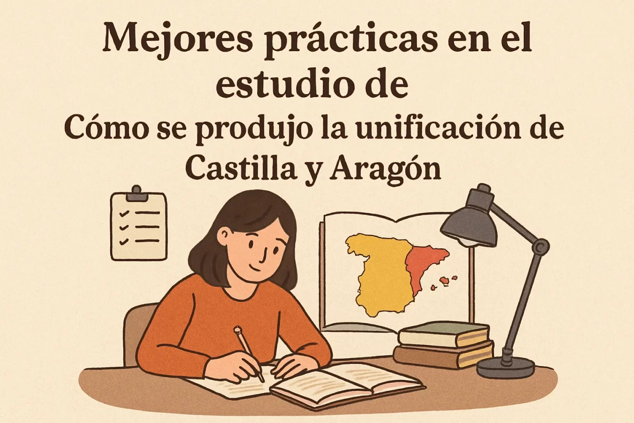 mejores prácticas en el estudio de Cómo se produjo la unificación de Castilla y Aragón