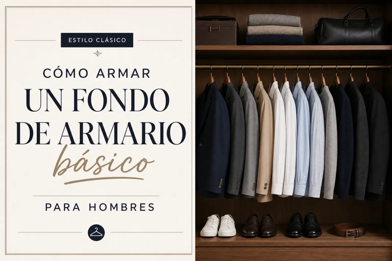 estilo clásico con Cómo armar un fondo de armario básico para hombres
