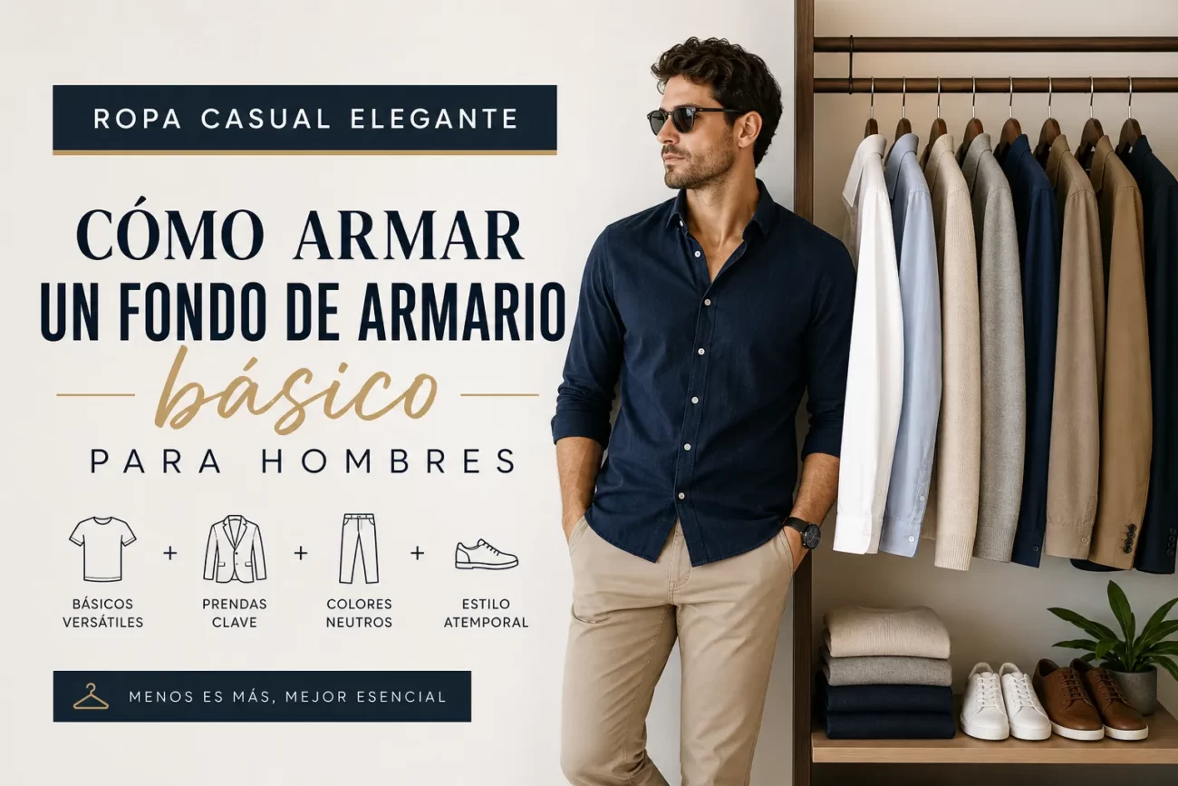 ropa casual elegante para Cómo armar un fondo de armario básico para hombres