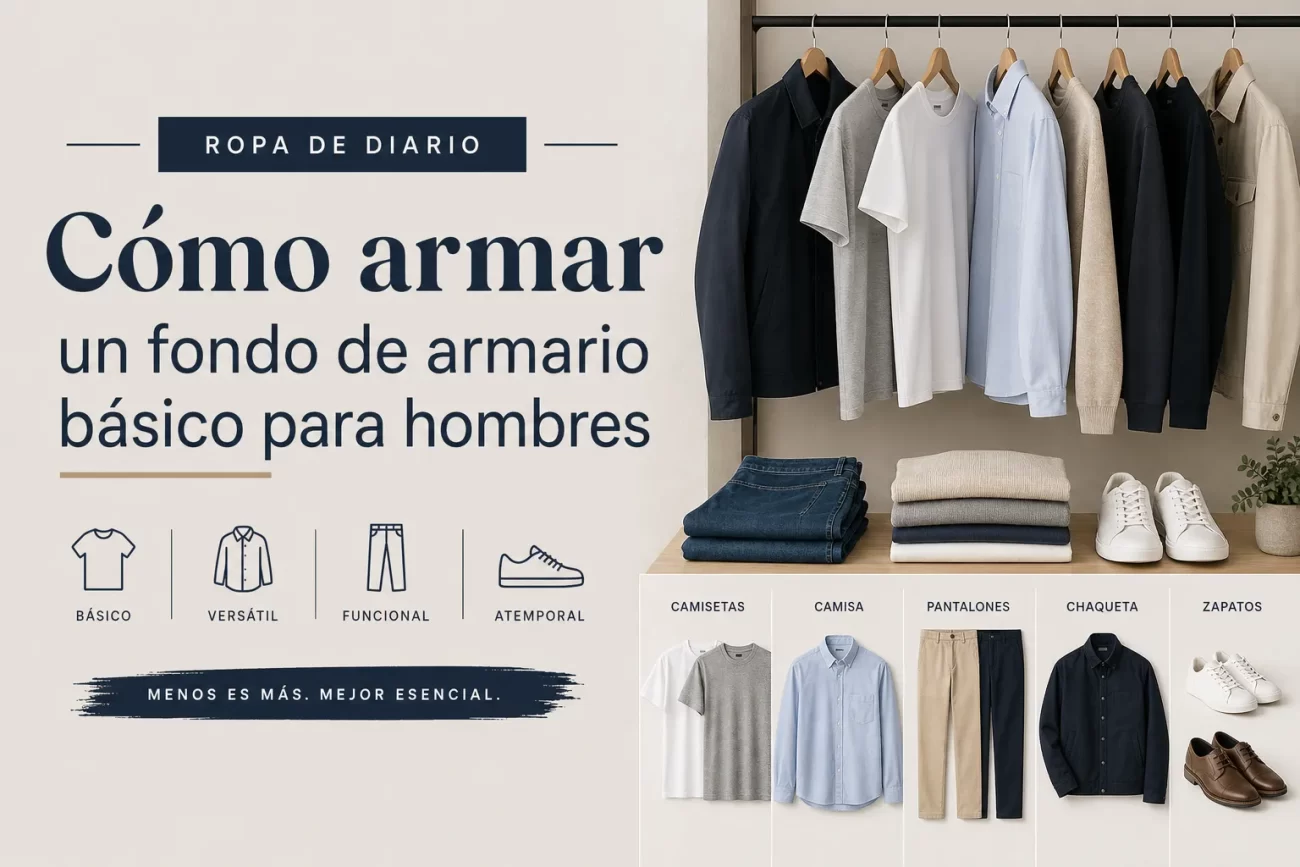 ropa de diario con Cómo armar un fondo de armario básico para hombres
