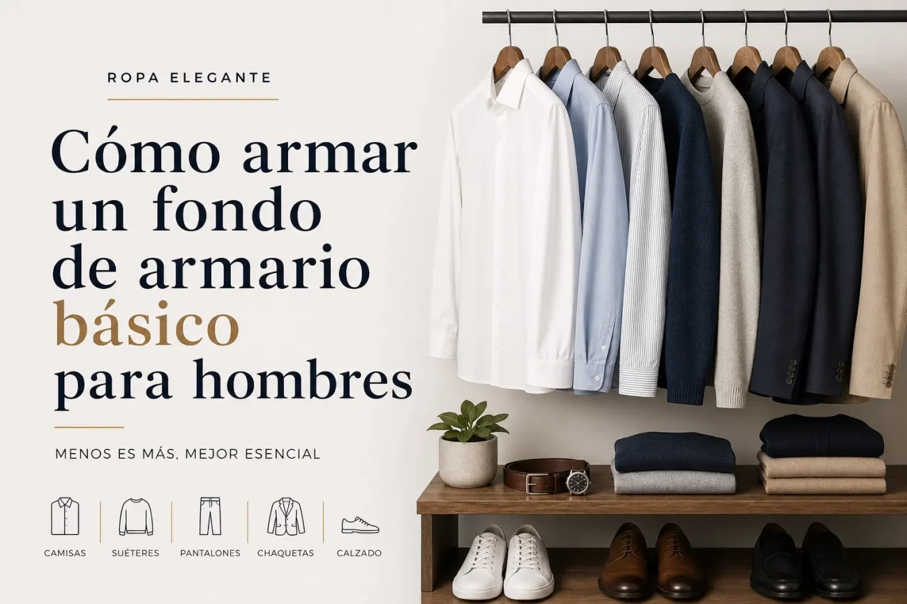 ropa elegante para Cómo armar un fondo de armario básico para hombres