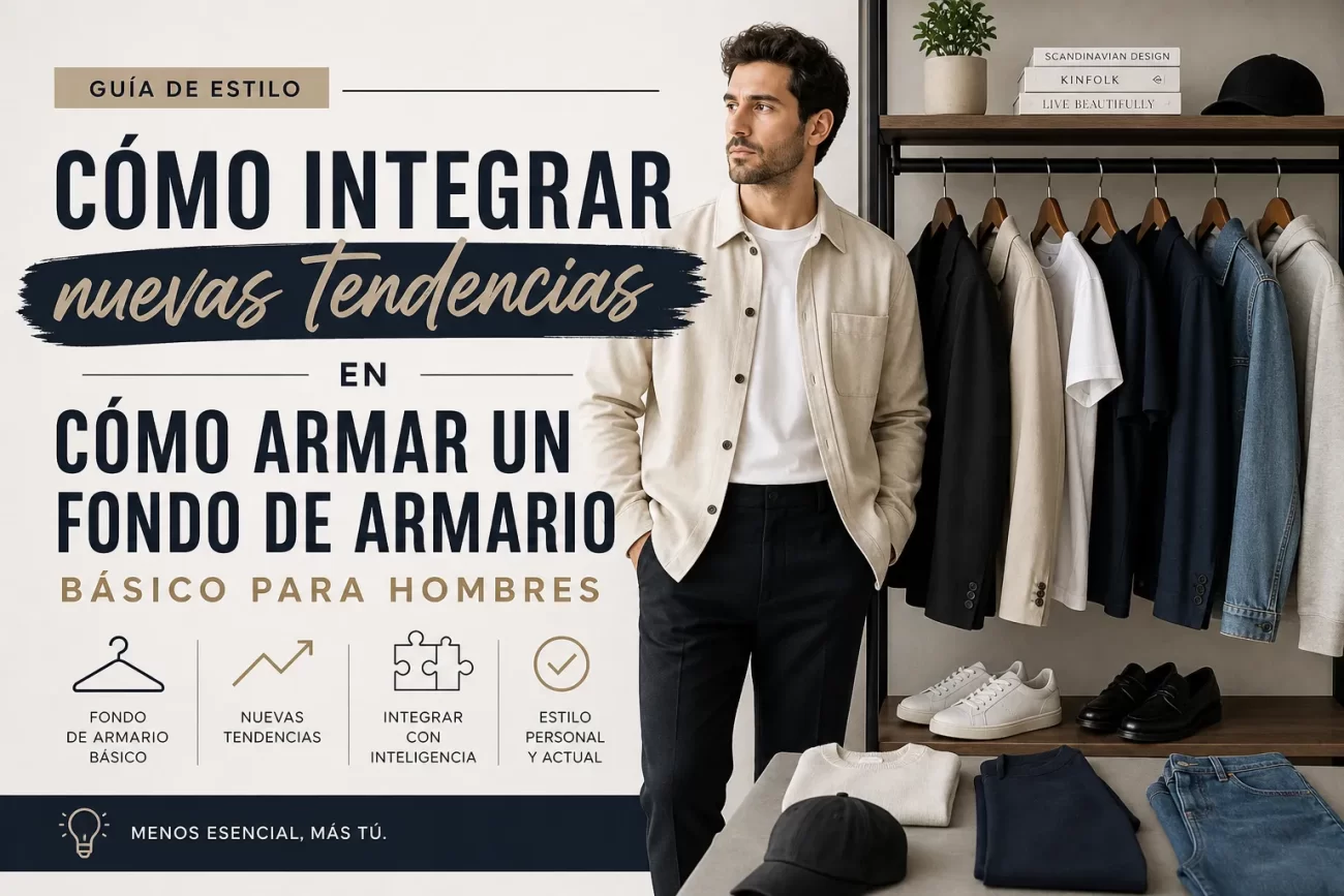 cómo integrar nuevas tendencias en Cómo armar un fondo de armario básico para hombres