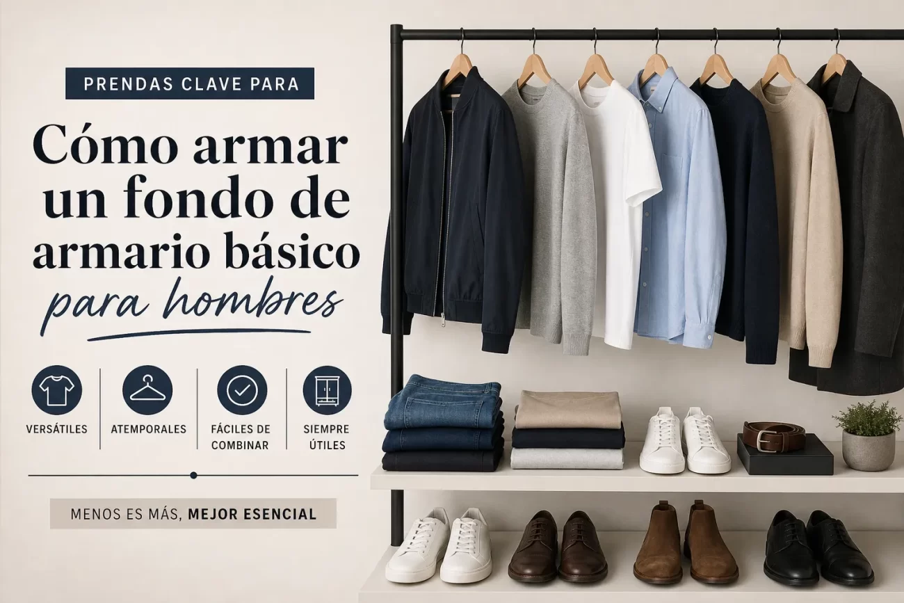 prendas clave para Cómo armar un fondo de armario básico para hombres