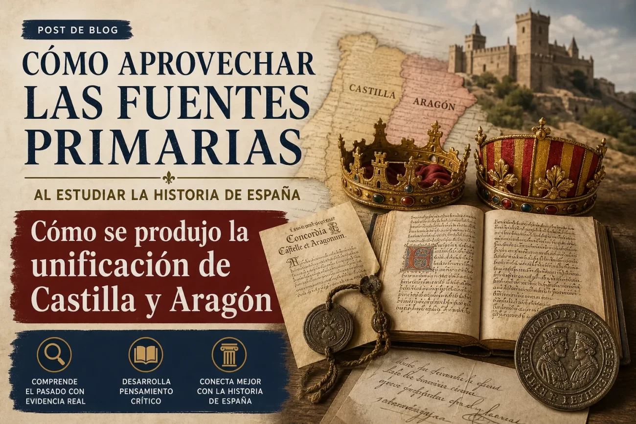 cómo aprovechar las fuentes primarias al estudiar la historia de España Cómo se produjo la unificación de Castilla y Aragón