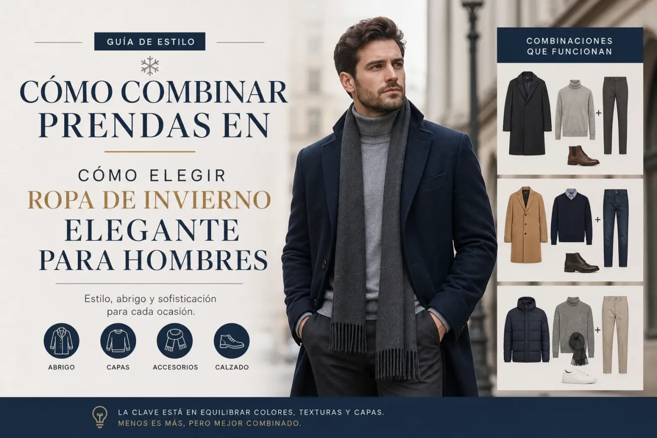 cómo combinar prendas en Cómo elegir ropa de invierno elegante para hombres