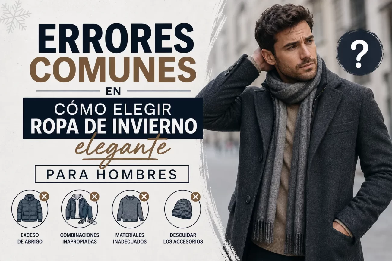 errores comunes en Cómo elegir ropa de invierno elegante para hombres