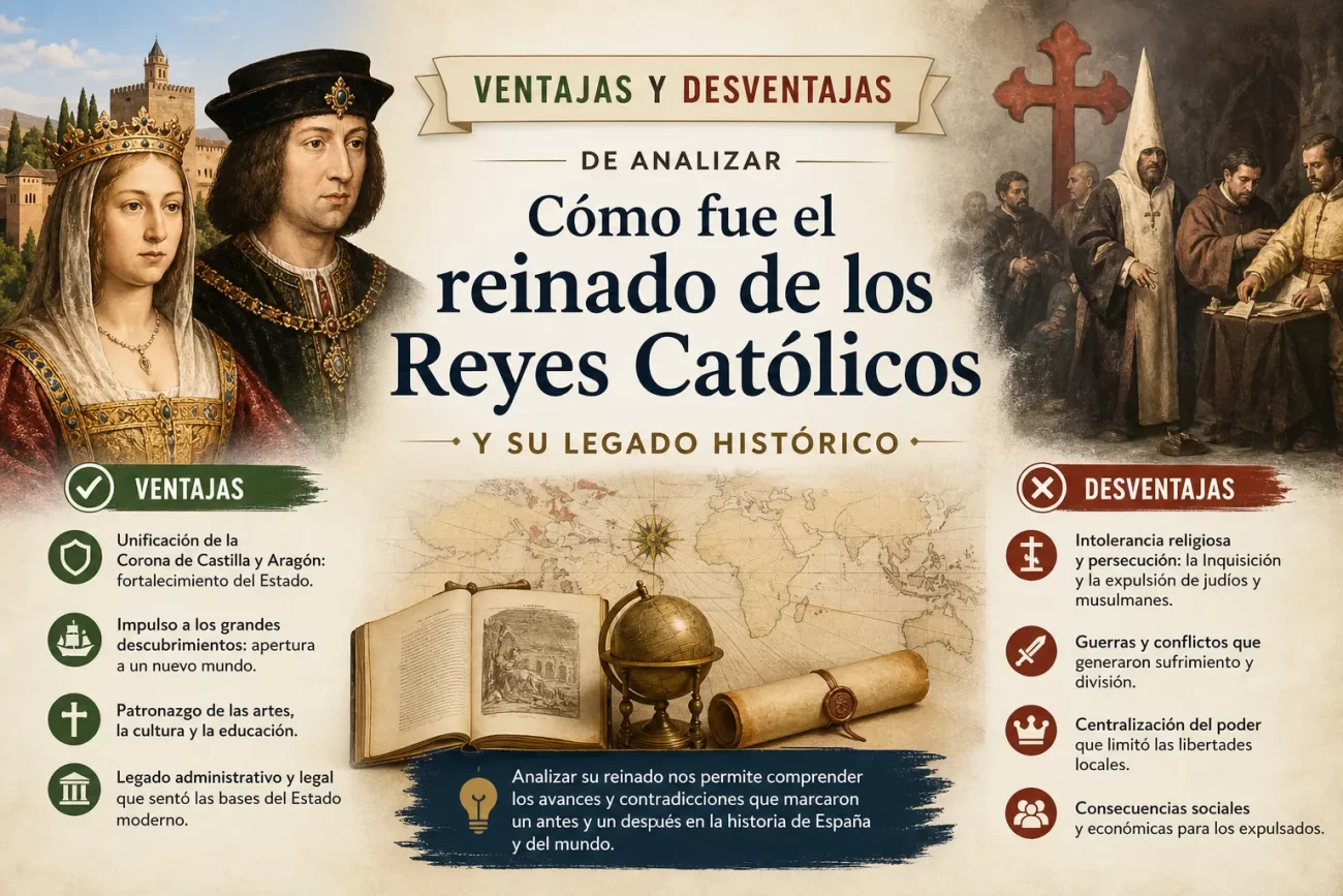 ventajas-y-desventajas-de-analizar-Como-fue-el-reinado-de-los-Reyes-Catolicos-y-su-legado-historico - Hunter Magazine ventajas y desventajas de analizar Cómo fue el reinado de los Reyes Católicos y su legado histórico